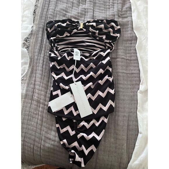 Stella McCartney Drawstring Tunnels One Piece Bathing Suit - Picture 3 of 4